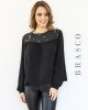 BLUSA  CON CANESU BORDADO 