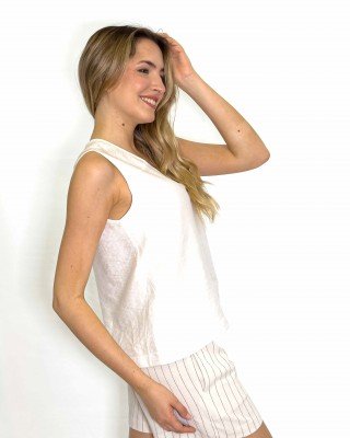 BLUSA ESCOTE EN V