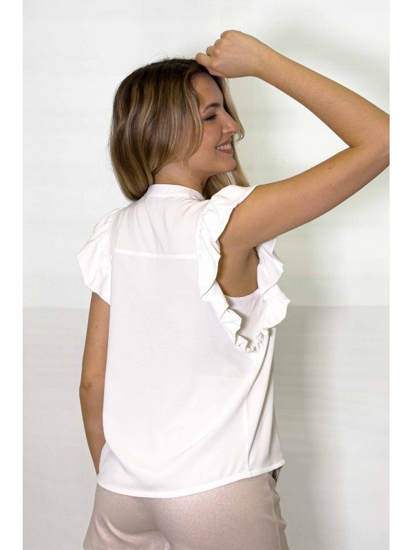 BLUSA CON VOLADOS