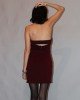 VESTIDO STRAPLESS BORDADO A MANO